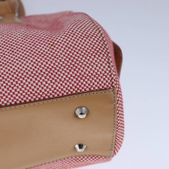 Burberry Hand Bag Canvas Red - Picture 16 of 16